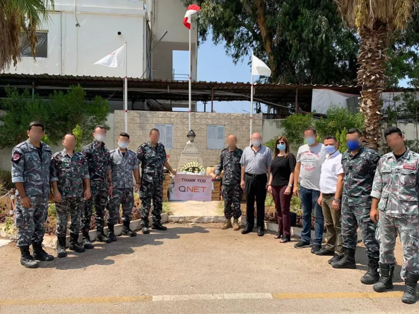 مساعدات إنسانية من كيونت إلى فوج اطفاء بيروت